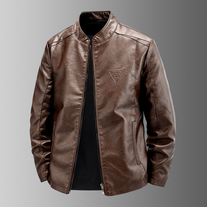 Herren Hochwertige Kunstlederjacke Drune