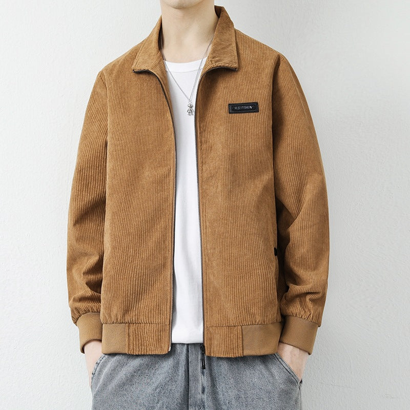 Herren Lässige Cordjacke Drune