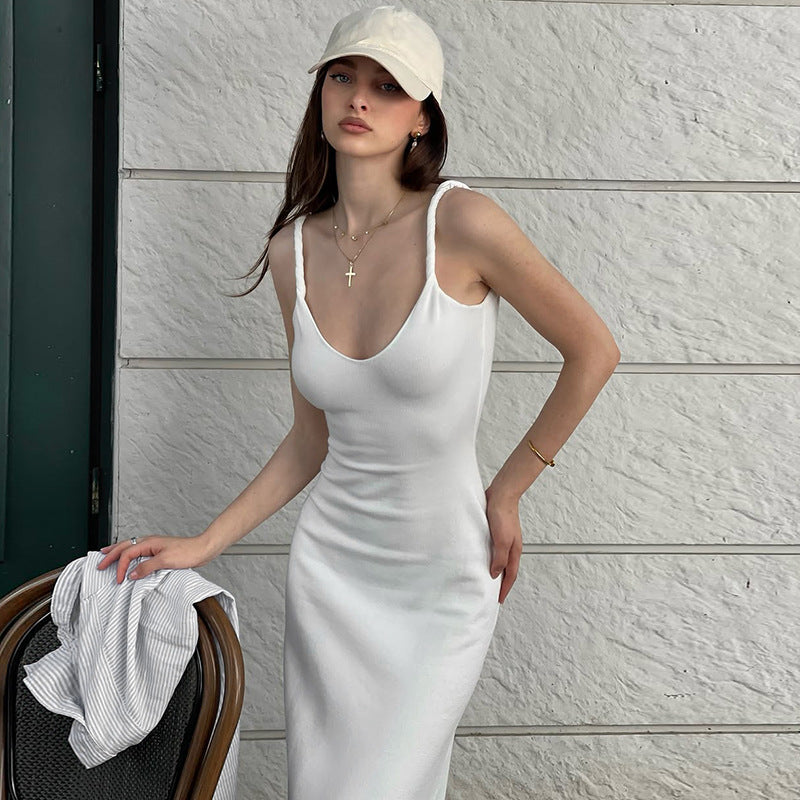 Damen Elegantes Maxikleid mit raffiniertem Schnitt Drune
