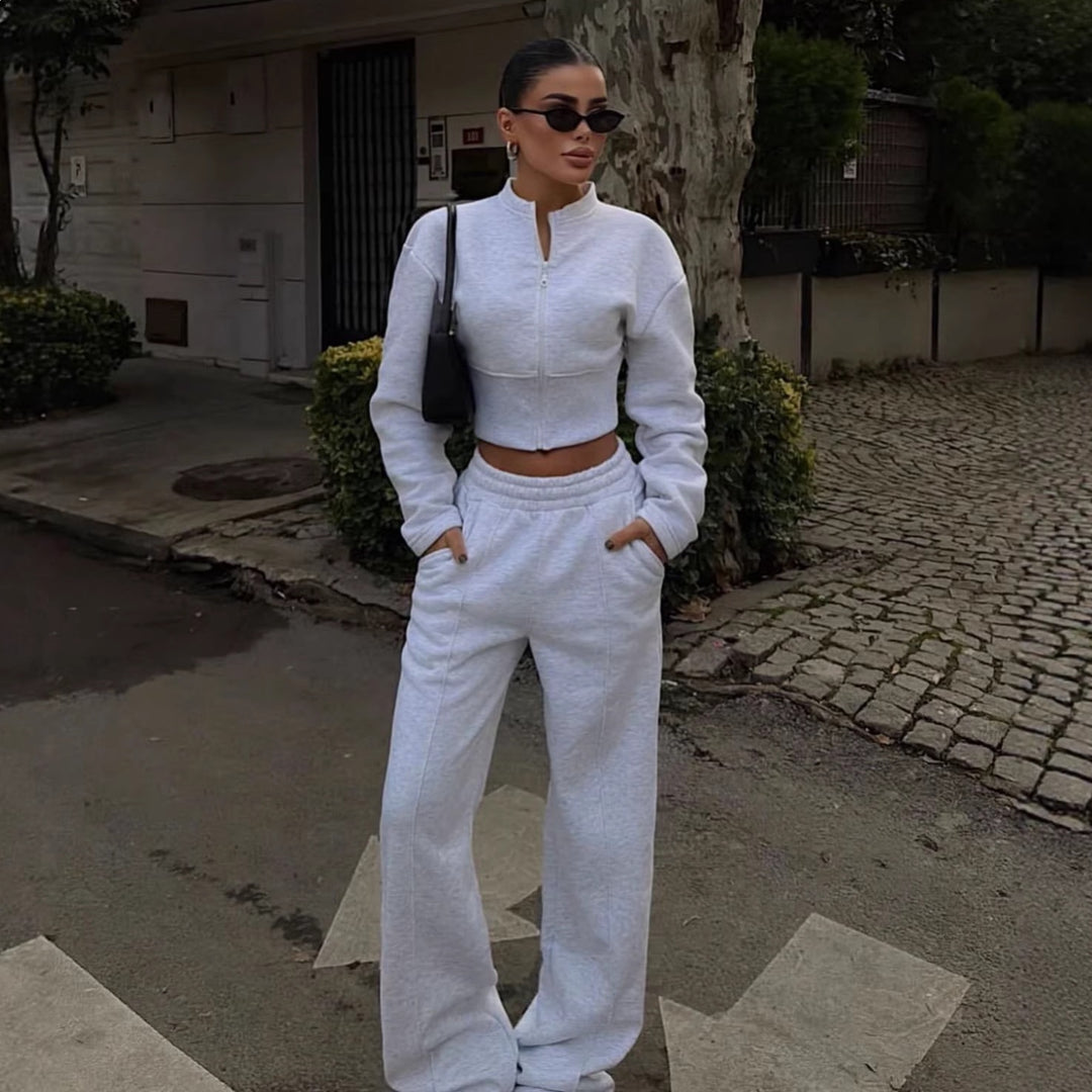 Damen Zweiteiler Ensemble mit stylishen Details und hohem Tragekomfort
