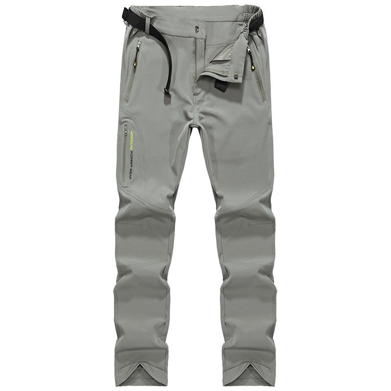 Damen Stretch-Softshell Outdoorhose mit vorgeformten Knien, verstellbarem Bund und Reißverschlusstaschen Drune