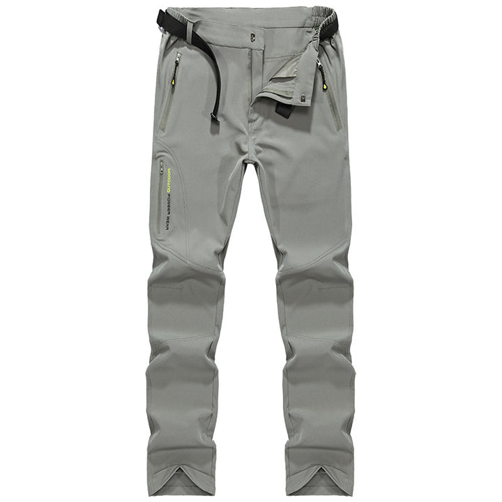 Damen Stretch-Softshell Outdoorhose mit vorgeformten Knien, verstellbarem Bund und Reißverschlusstaschen Drune