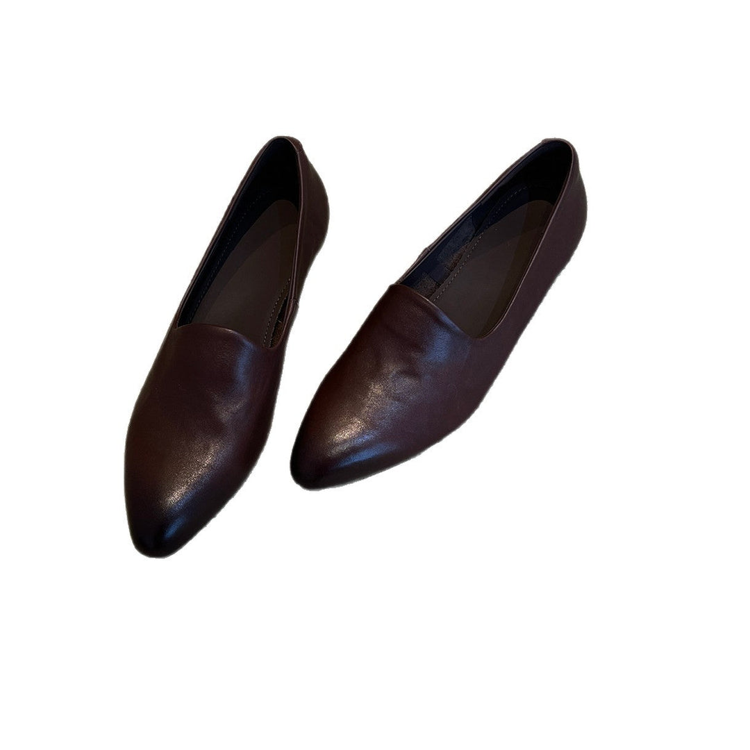 Damen elegante Slippers mit spitz zulaufendem Design und bequemem Fußbett Drune