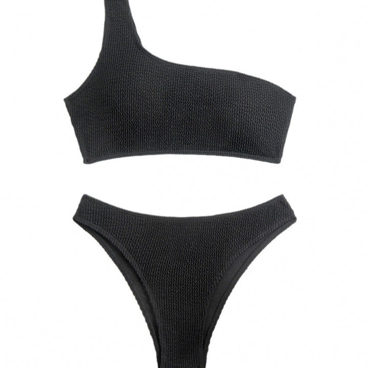 Damen Einseitiger Bikini mit strukturierter Oberfläche Drune