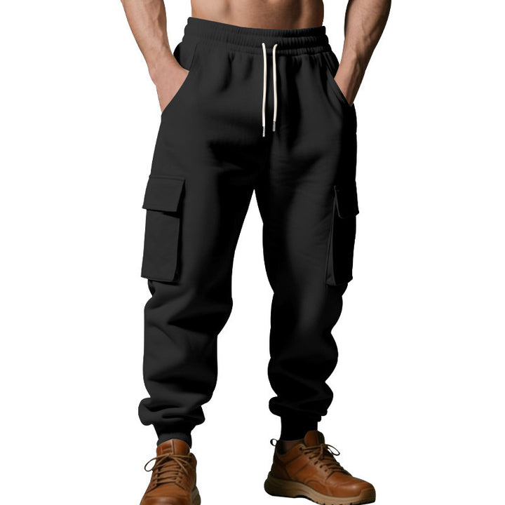 Herren Utility-Jogger mit Cargo-Taschen, Kordelzug und gerippten Bündchen Drune