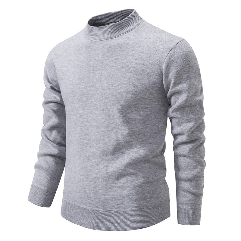 Herren Hochwertiger Strickpullover mit modernem Stehkragen Drune
