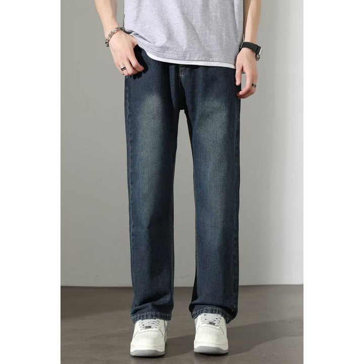 Herren Bequeme Relaxed Fit Jeans Drune