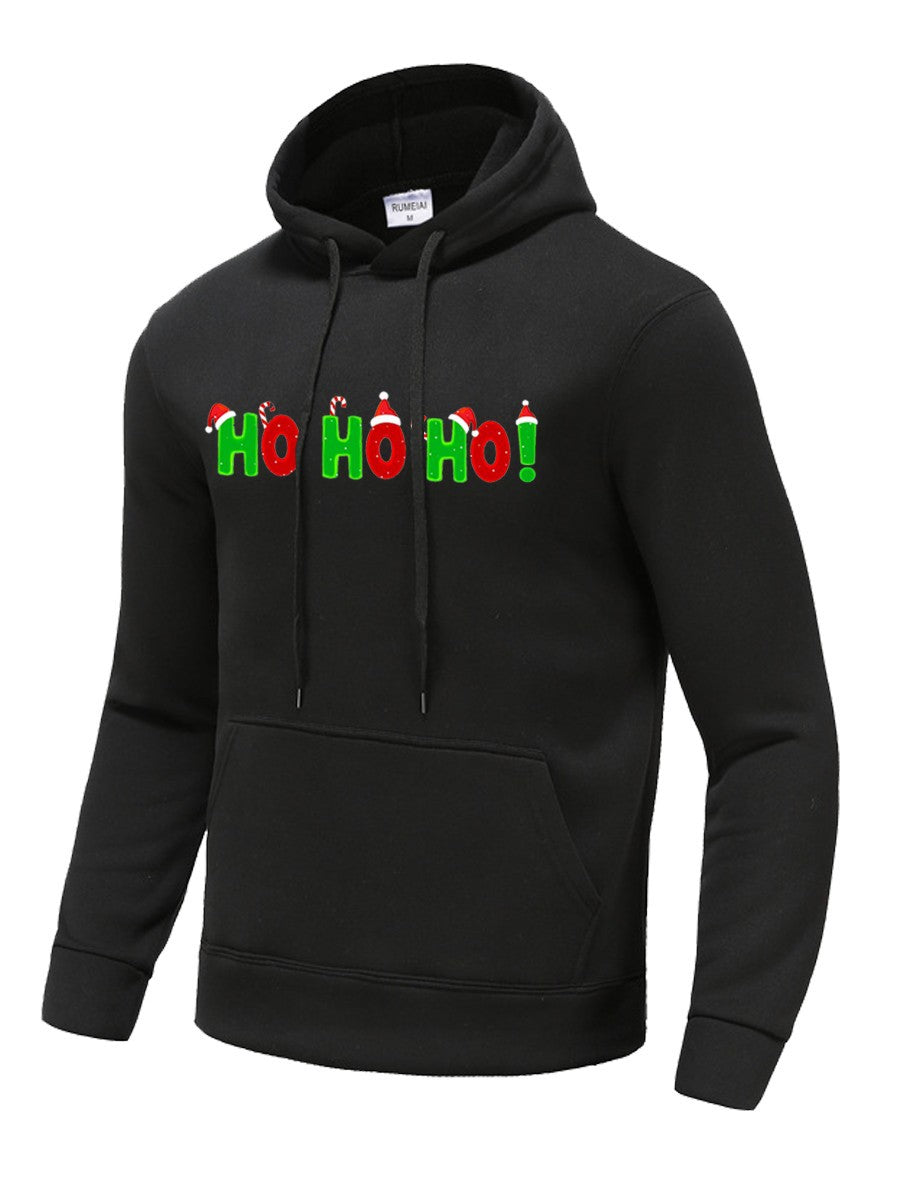 Herren Hoodie mit festlichem Schriftzug Drune