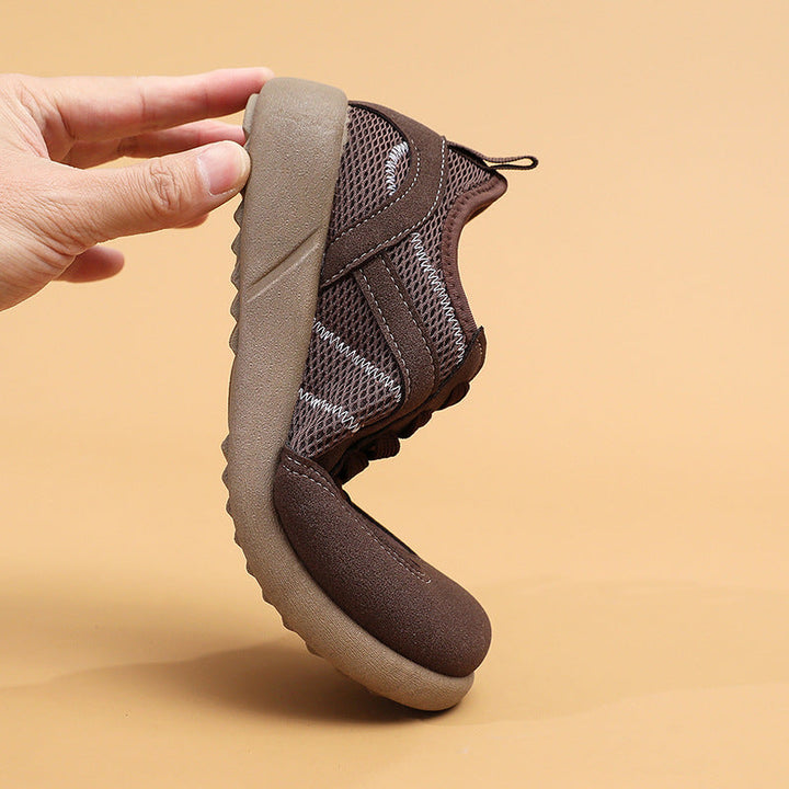 Damen Sportliche Sneakers mit atmungsaktiver Netzoberfläche Drune