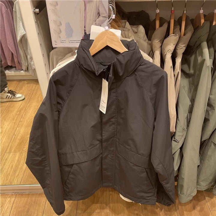 Herren Funktionsjacke mit verstellbarem Kragen Drune