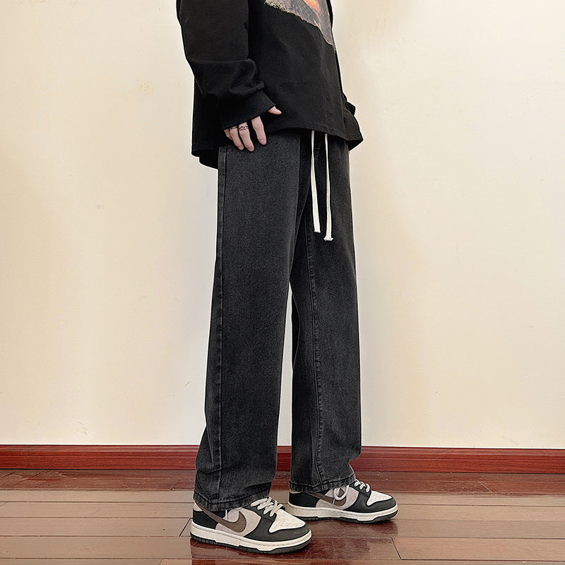 Herren weite Cargo-Jeans mit elastischem Bund und praktischen Taschen Drune