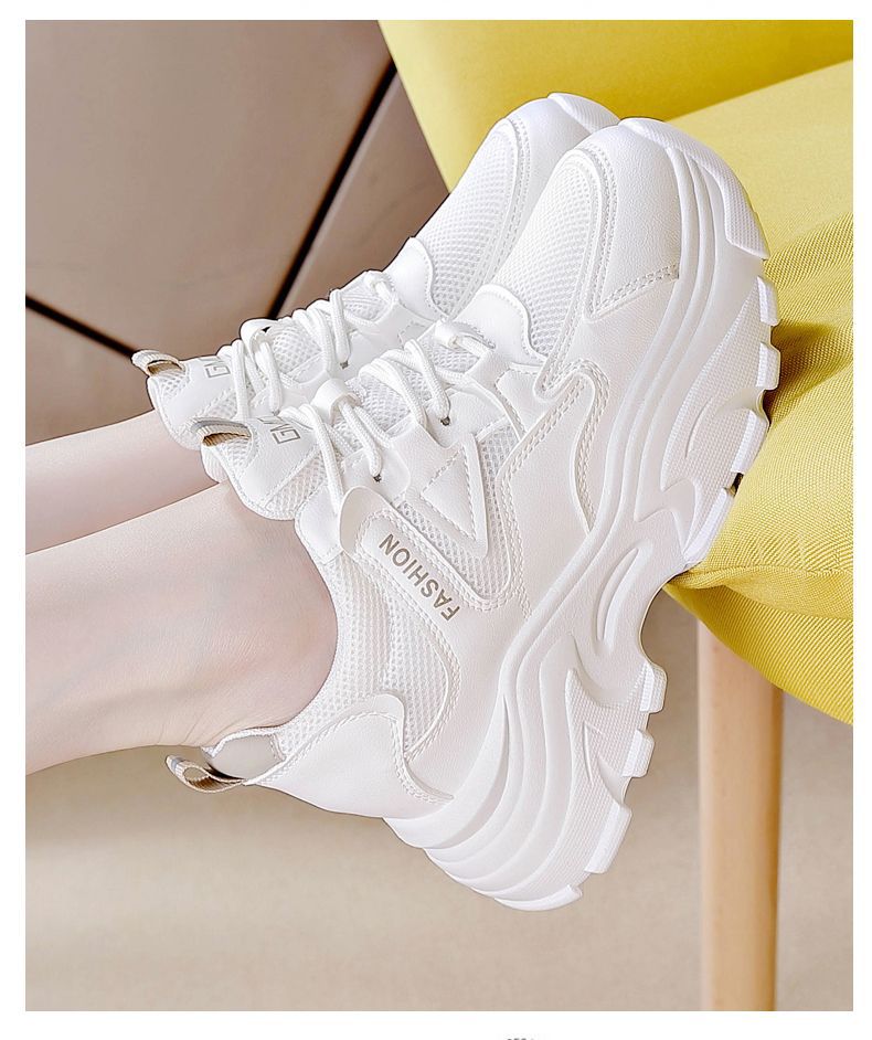 Damen Sportliche Sneakers mit atmungsaktiver Mesh-Oberfläche und dämpfender Sohle Drune