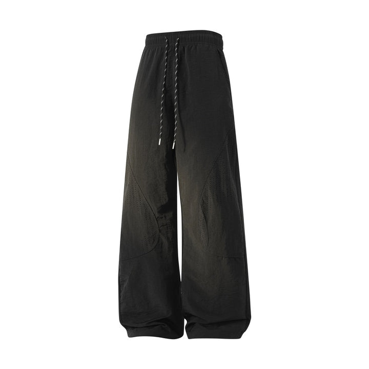 Damen Weite Baggy-Leinenoptik-Hose mit Tunnelzug, perforierten Einsätzen & Relaxed-Silhouette Drune