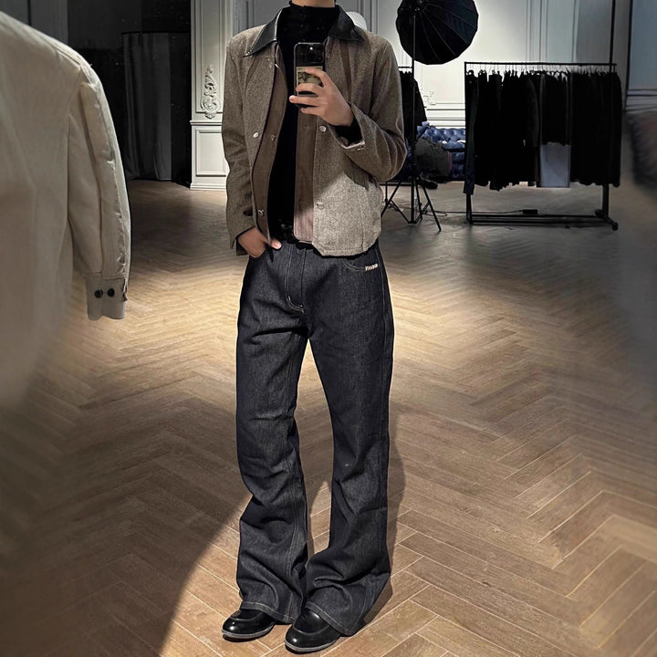 Herren Weitgeschnittene Denim-Jeans Drune