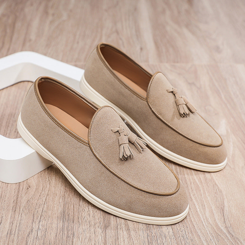 Herren Elegante Mokassins aus Veloursleder