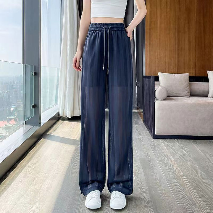 Damen Luftige Palazzo-Hosen Drune