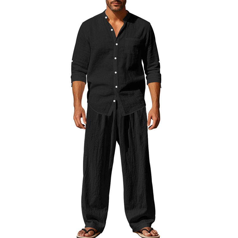 Herren luftiges Hemd- und Hosen-Set Drune