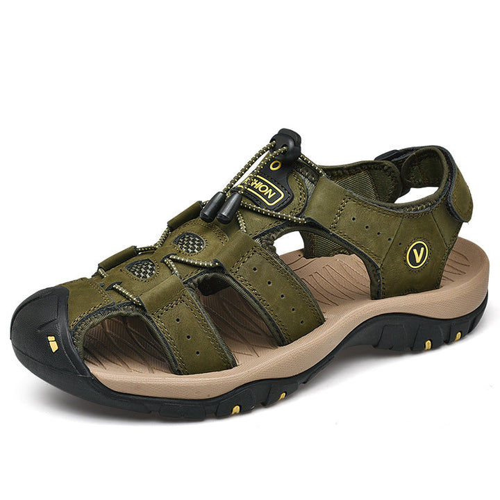 Herren Trekking-Sandalen mit verstellbarem Schnellschnürsystem und rutschfester Sohle Drune