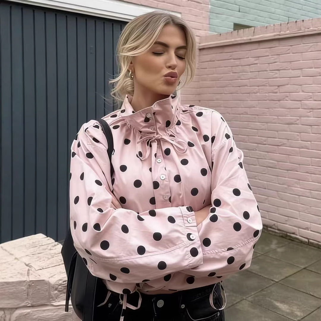 Damen nan Cropped-Anorak mit Stehkragen, Tunnelzugsaum und Druckknopfleiste Drune