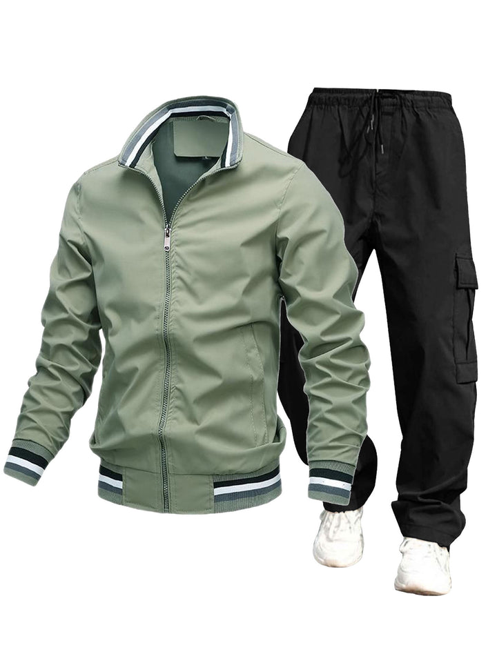 Herren Sportliche Jacke und Cargo-Hosen Drune