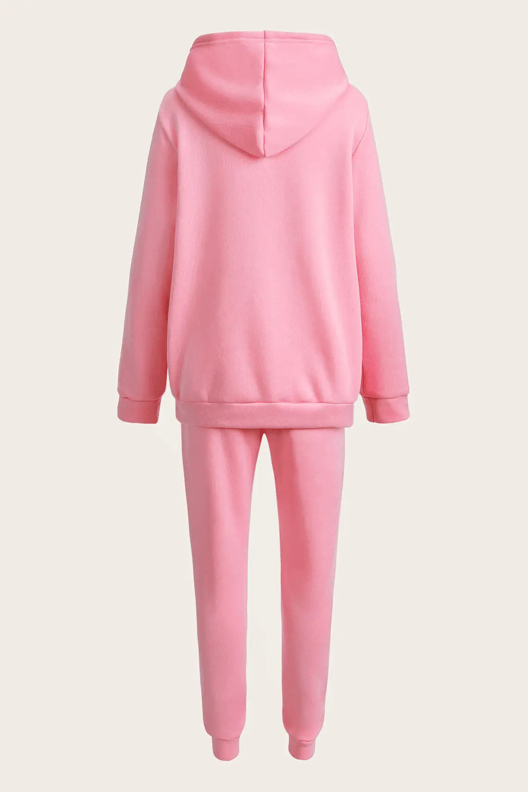 Damen kuscheliges Hoodie- und Jogginghose-Set mit praktischem Kängurutaschen-Design Drune