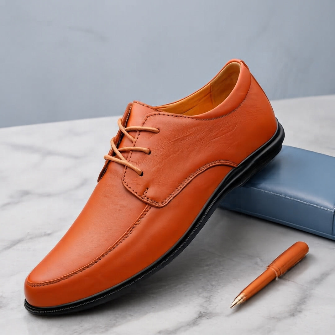 Herren Elegante Lederschnürschuhe Drune