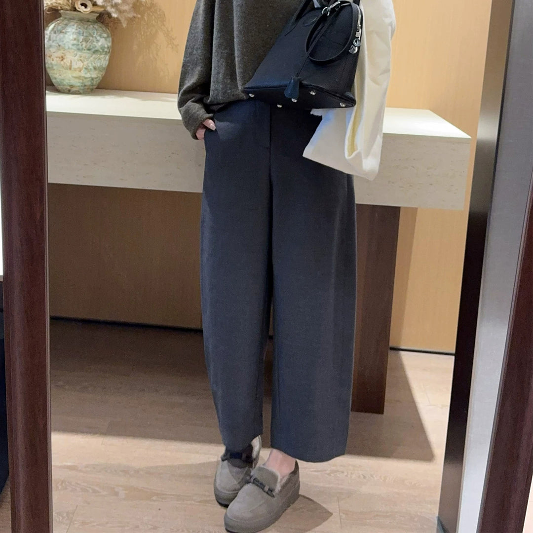 Damen Elegante und weite Anzughose Drune