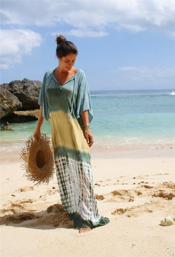 Drune | Bedrucktes Strand-Urlaubs-Bikini-Überwurf-Robe
