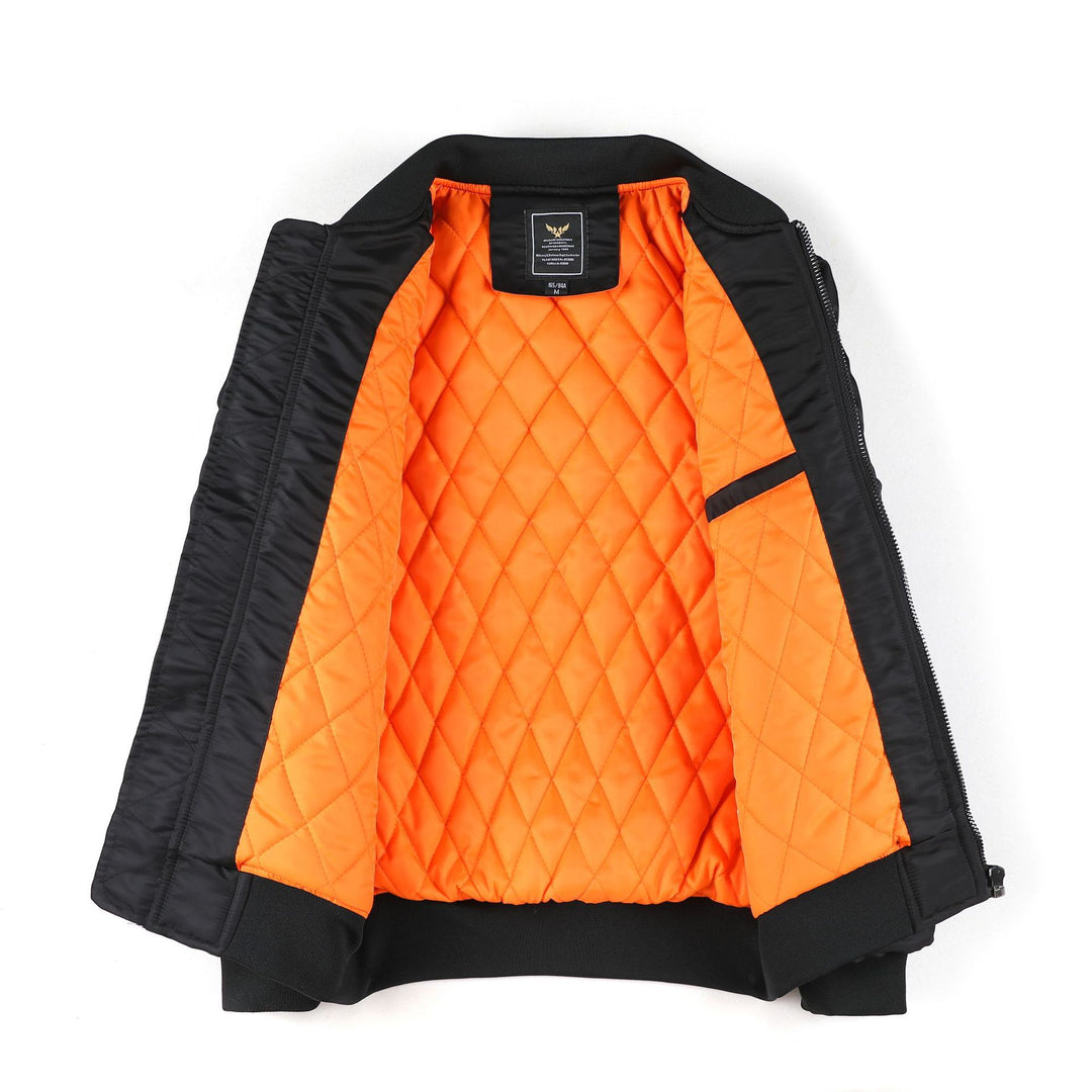 Herren Fliegerbomberjacke mit gesteppter Thermofütterung und Ärmeltasche Drune