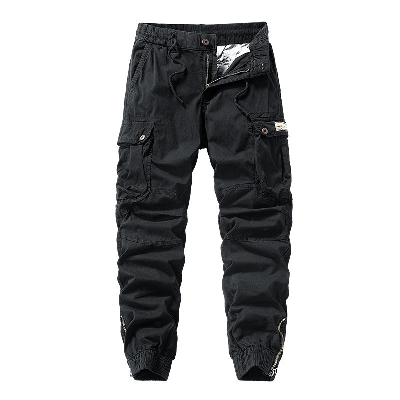 Herren Cargo-Jogginghose im Utility‑Stil mit elastischem Tunnelzugbund und verstärkten Kniepaneelen Drune