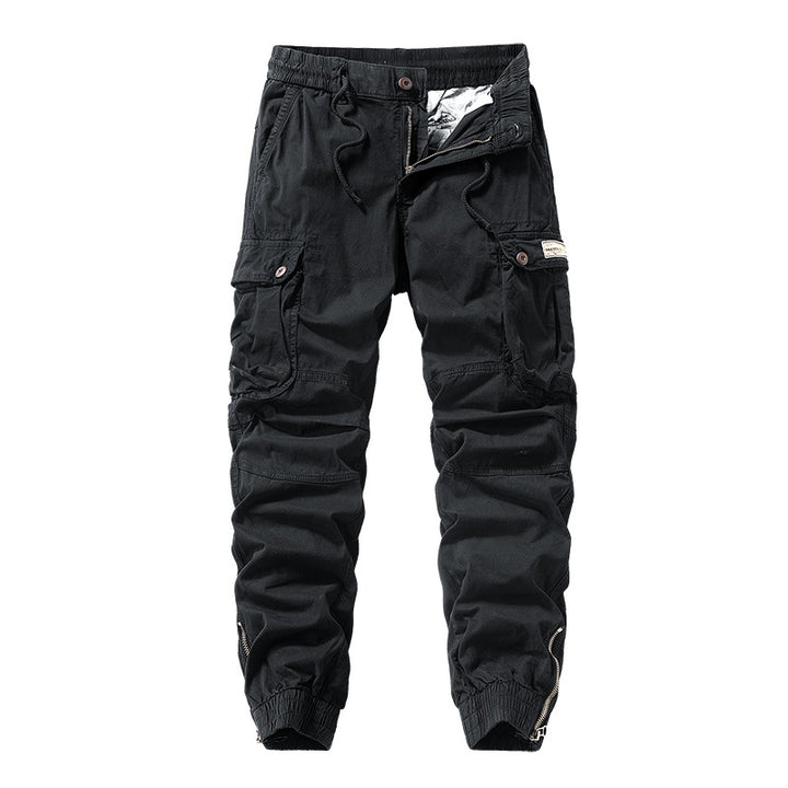 Herren Cargo-Jogginghose im Utility‑Stil mit elastischem Tunnelzugbund und verstärkten Kniepaneelen Drune