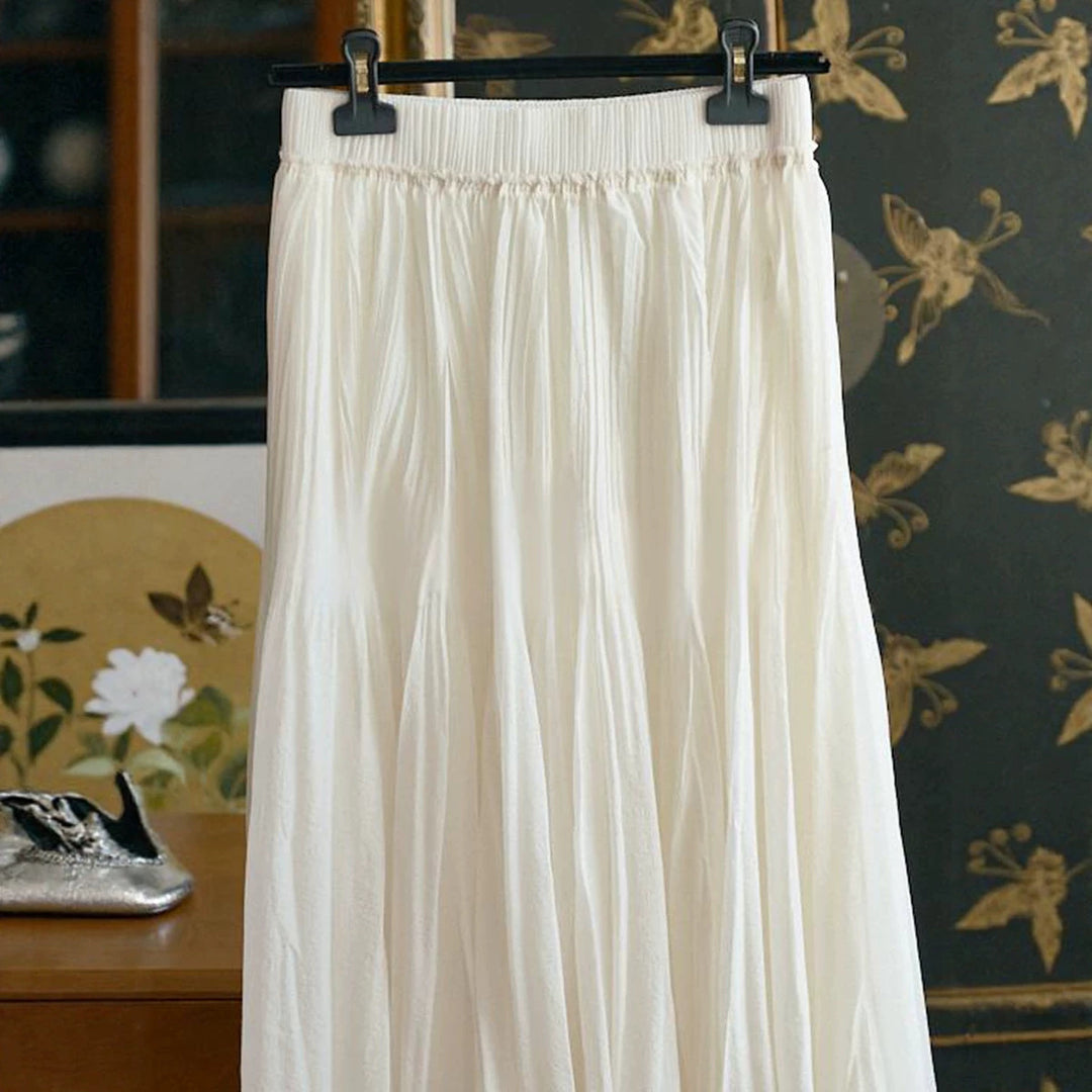 Damen Eleganter und fließender Maxirock Drune