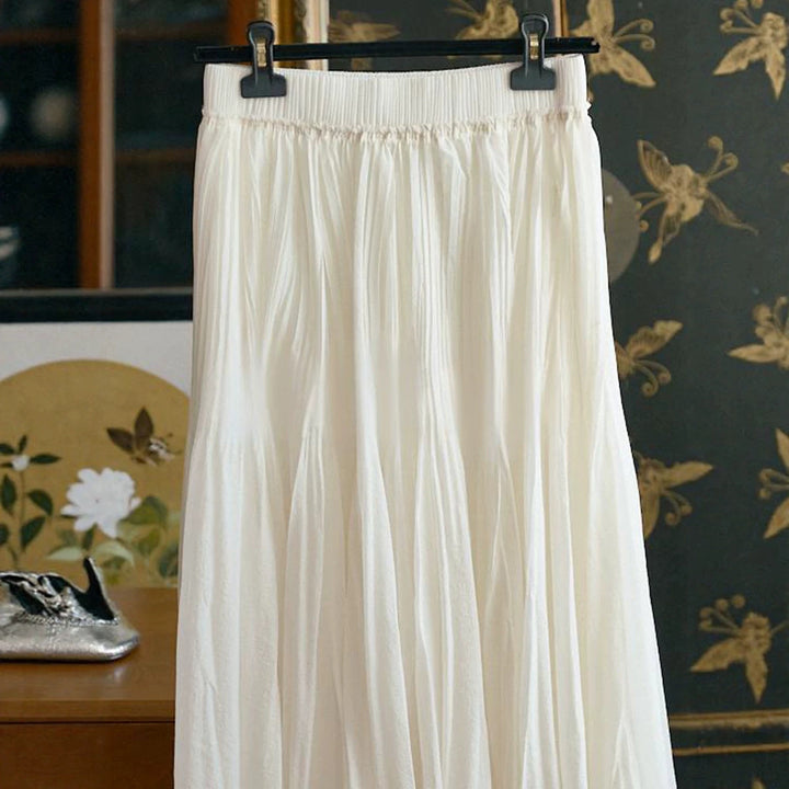 Damen Eleganter und fließender Maxirock Drune
