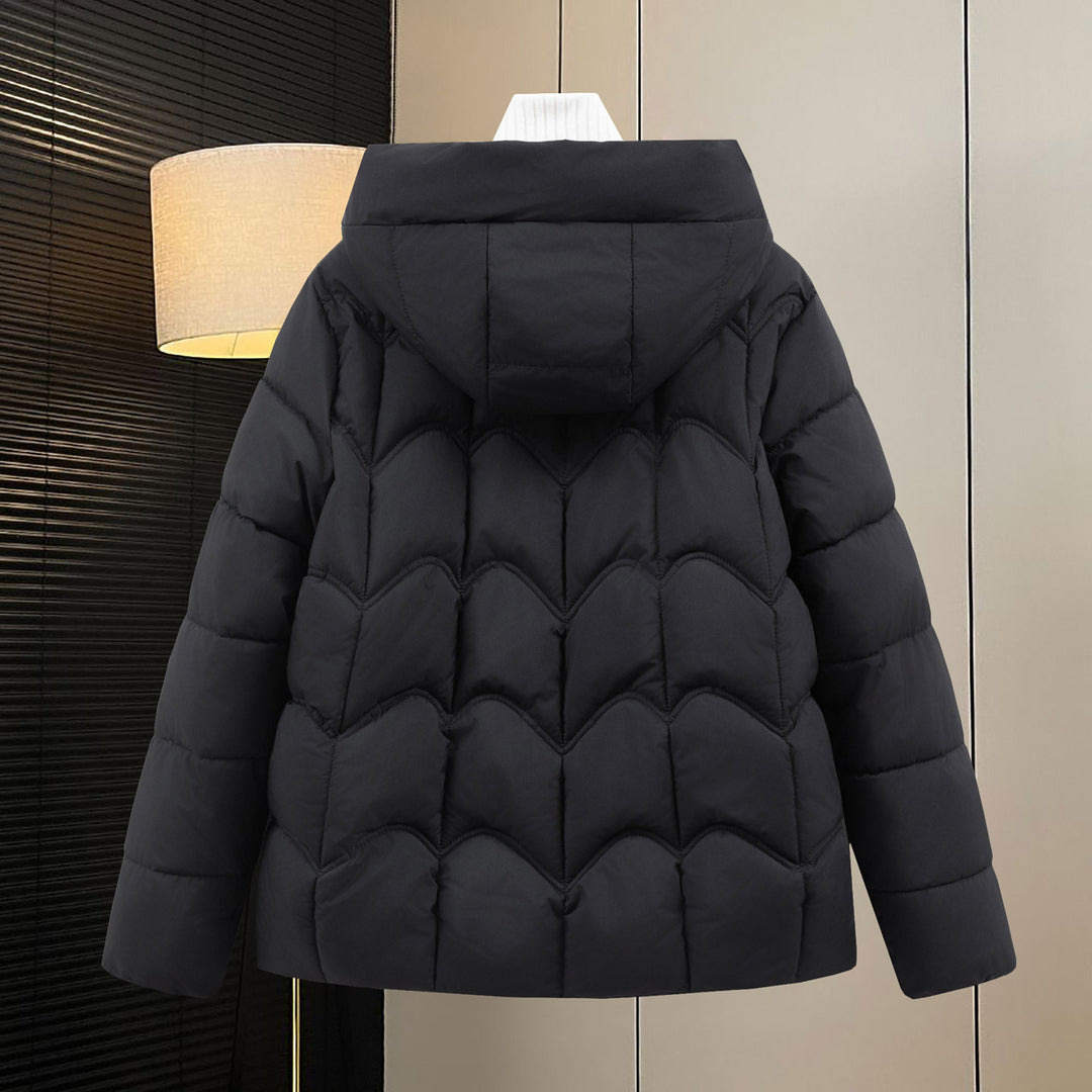 Damen Steppjacke mit Kapuze und Eingrifftaschen Drune