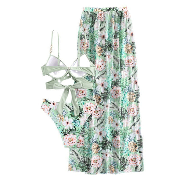 Damen Bikiniset mit schickem Wickelrock Drune