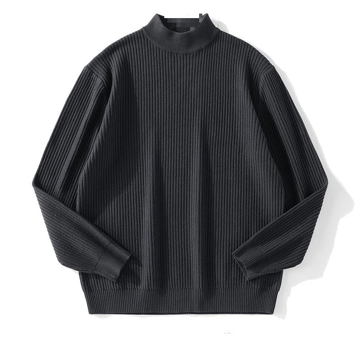 Herren Feinstrickpullover mit Stehkragen Drune