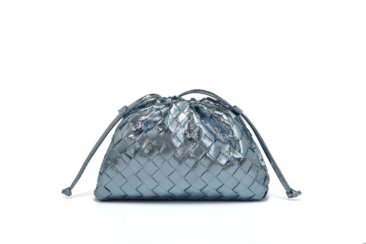 Drune | Leder Umhängetasche für Damen - Minimalistische Gewebte Tasche