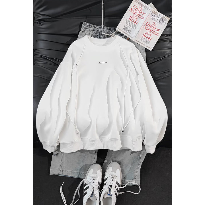 Damen Lässiger Oversized Sweatshirt mit eleganten Akzenten Drune
