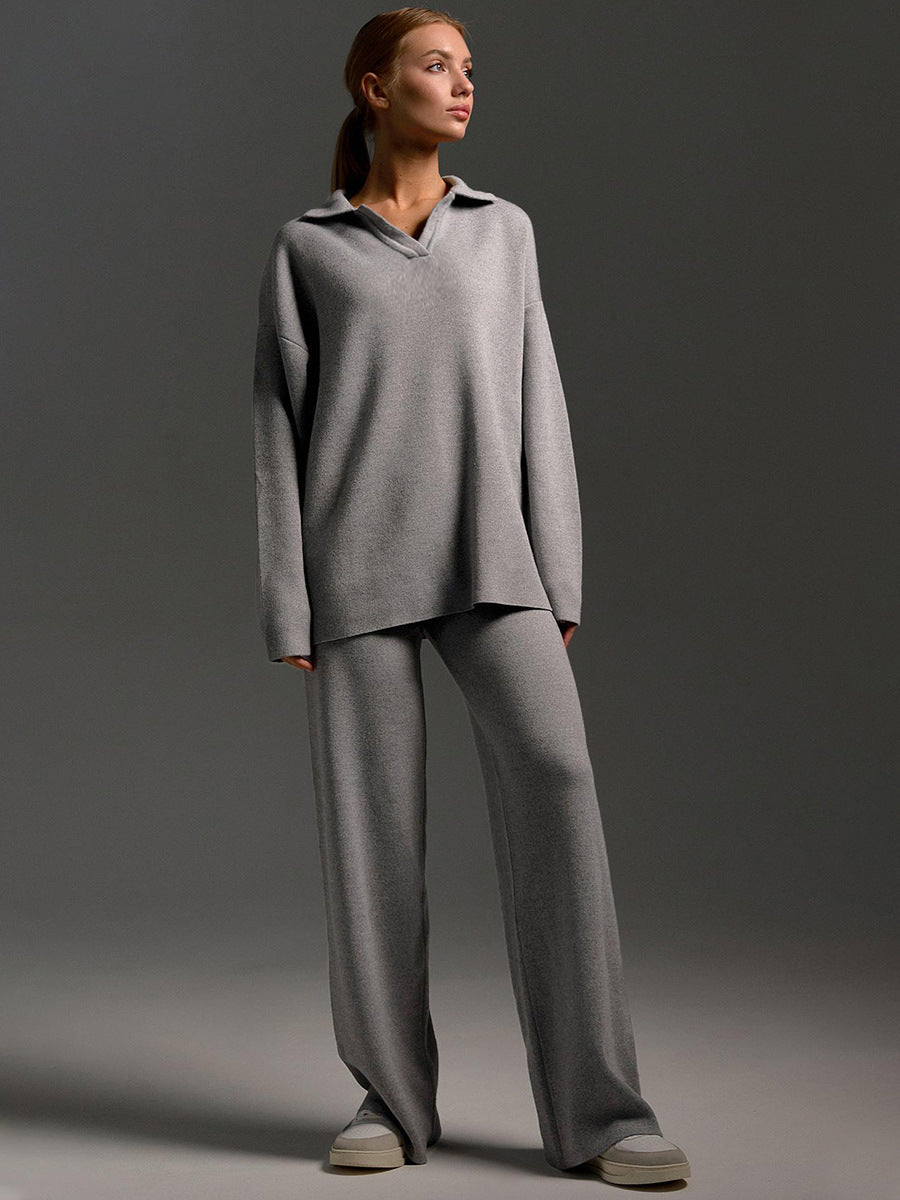 Drune | Lounge Satz mit Weiten Hose und Poloshirt