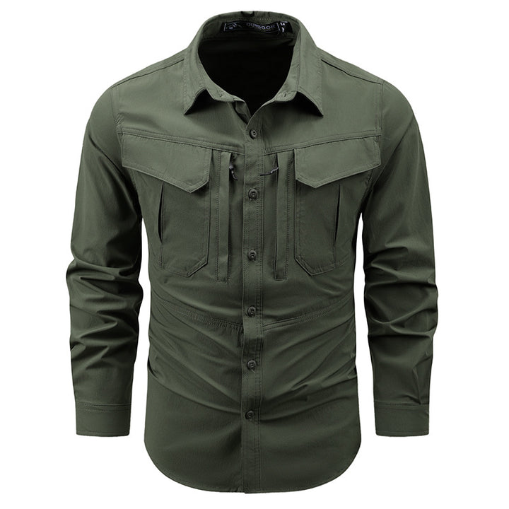 Herren Funktionales Outdoor-Hemd mit praktischen Taschen
