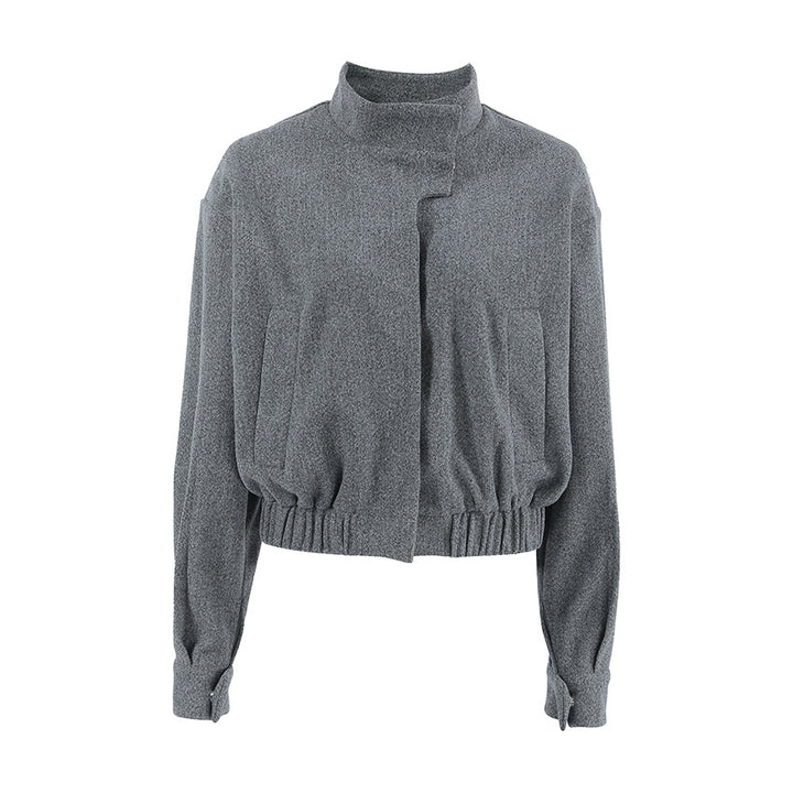 Damen Modische Oversized Jacke mit hohem Kragen und innovativem Design Drune