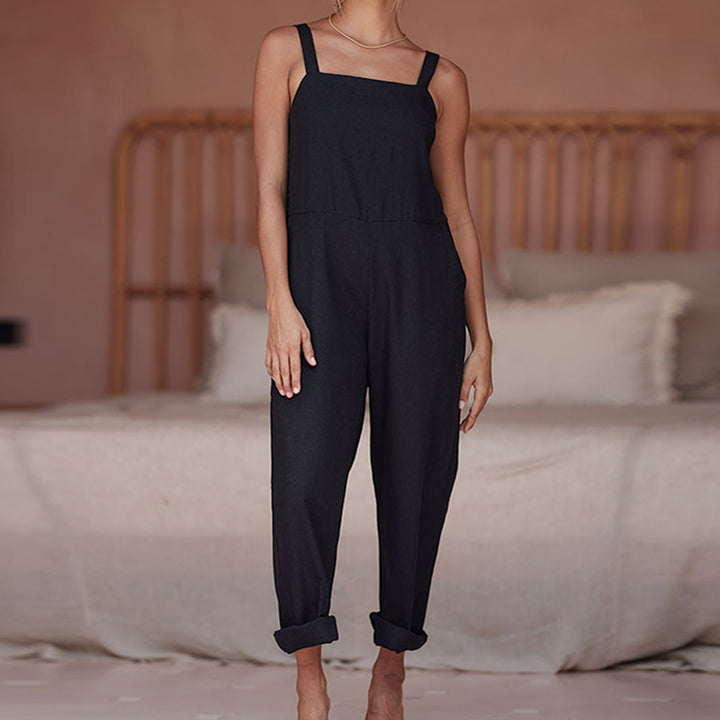 Damen Leichter Jumpsuit mit praktischen Taschen Drune