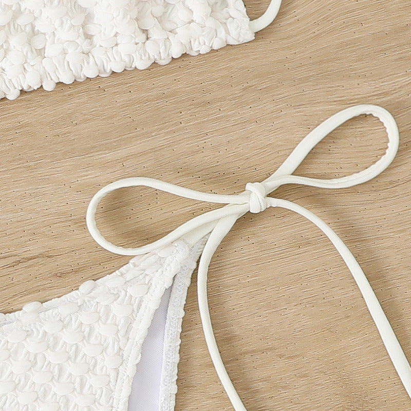 Damen Häkel-Bikini-Set mit verstellbaren Seitenschnüren und einzigartigem Design Drune