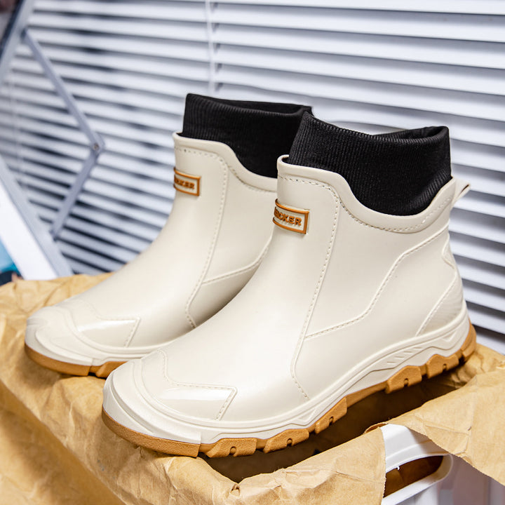 Damen Urbaner Gummi-AnklDruneoot mit flexibler Strickmanschette und griffiger Trailsohle Drune
