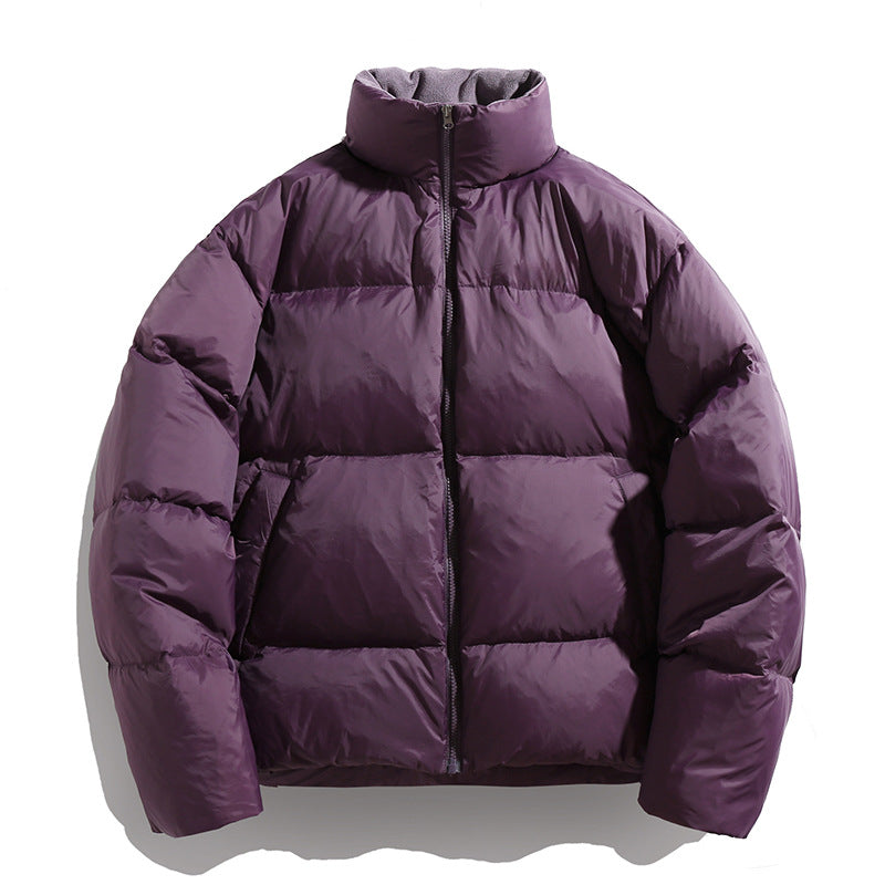 Unisex Kurz geschnittene Thermo-Steppjacke mit hohem Kragen und winddichter Hülle Drune