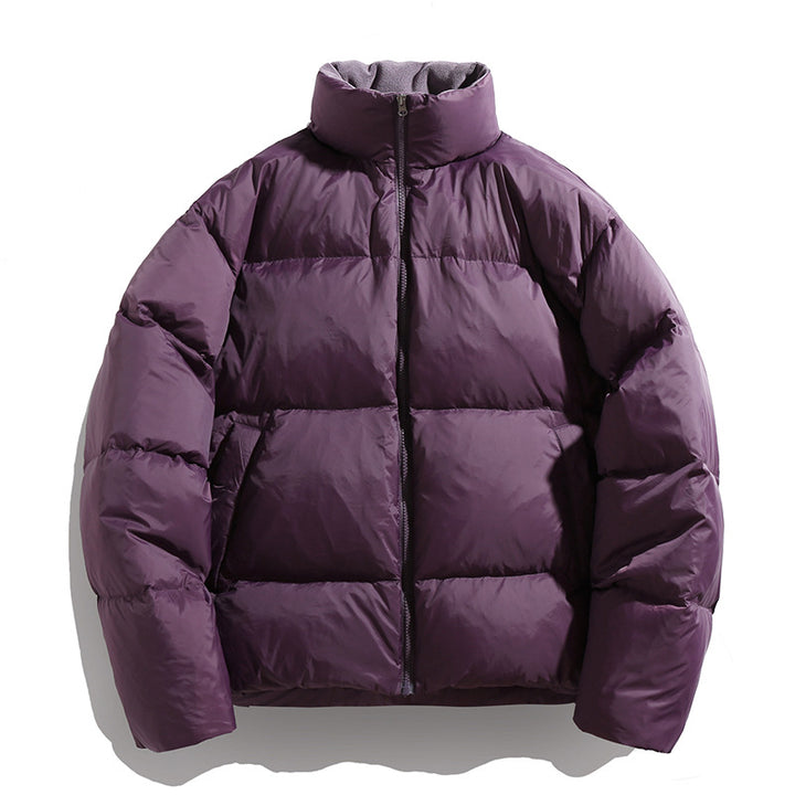 Unisex Kurz geschnittene Thermo-Steppjacke mit hohem Kragen und winddichter Hülle Drune