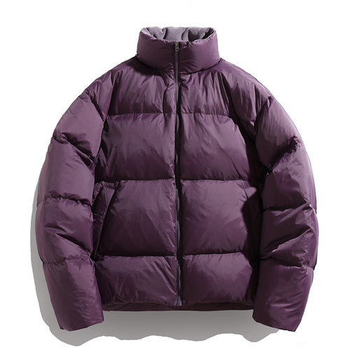 Unisex Kurz geschnittene Thermo-Steppjacke mit hohem Kragen und winddichter Hülle Drune