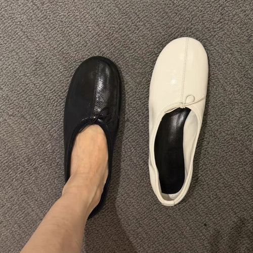 Damen Ballerinas mit Elegantem Knoten-Detail und Flexibler Sohle Drune