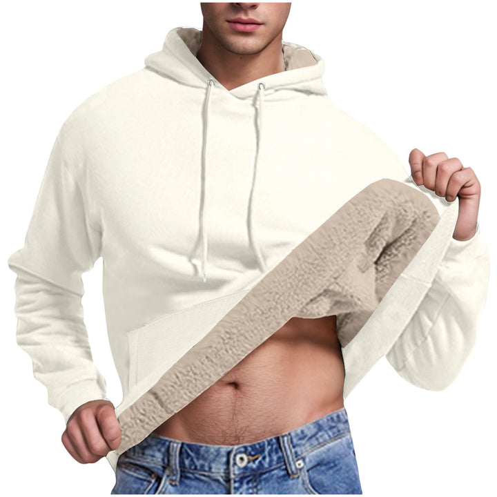 Herren Fleece-Kapuzenpullover mit innenliegendem Kuschelfutter Drune