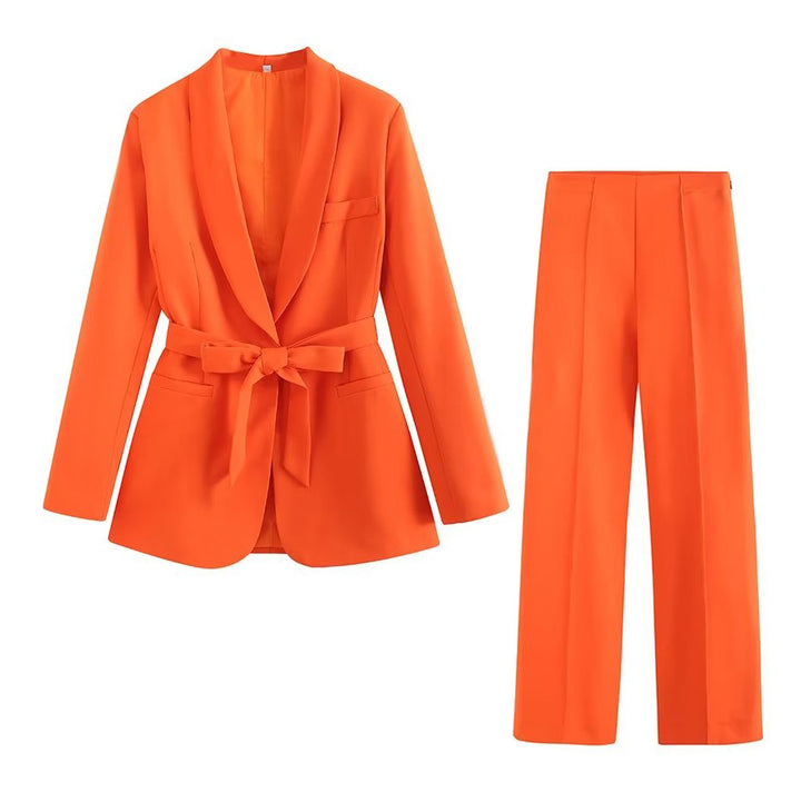Damen Elegante High‑Waist Palazzo‑Hose mit durchgehender Bügelfalte und Clean‑Finish Drune